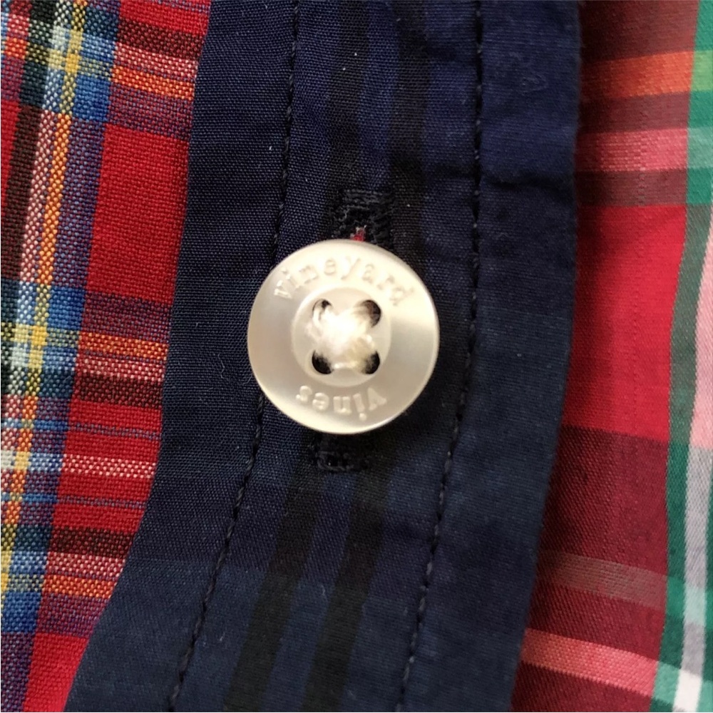 Vineyard Vines Patchwork Plaid Button-Down Shirt … - image 8